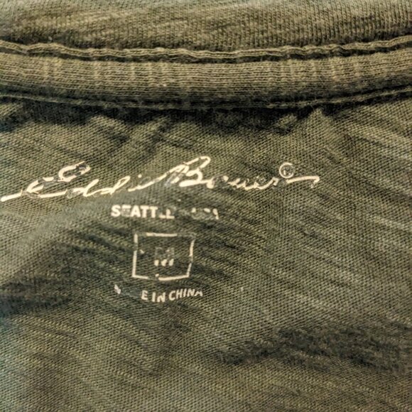 Eddie Bauer Olive Tee - Picture 4 of 5
